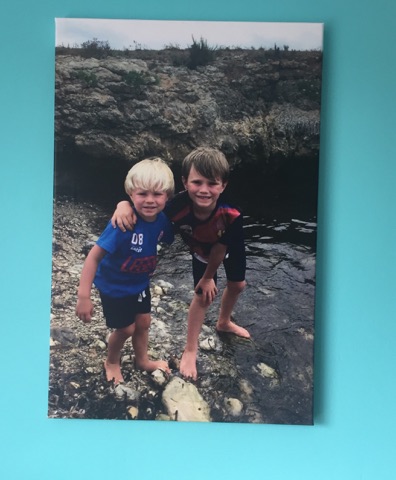 cheap canvas prints - print of my boys on holiday