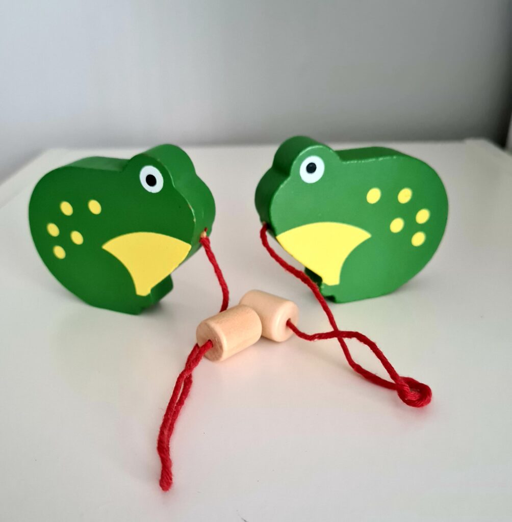 wooden fishing game