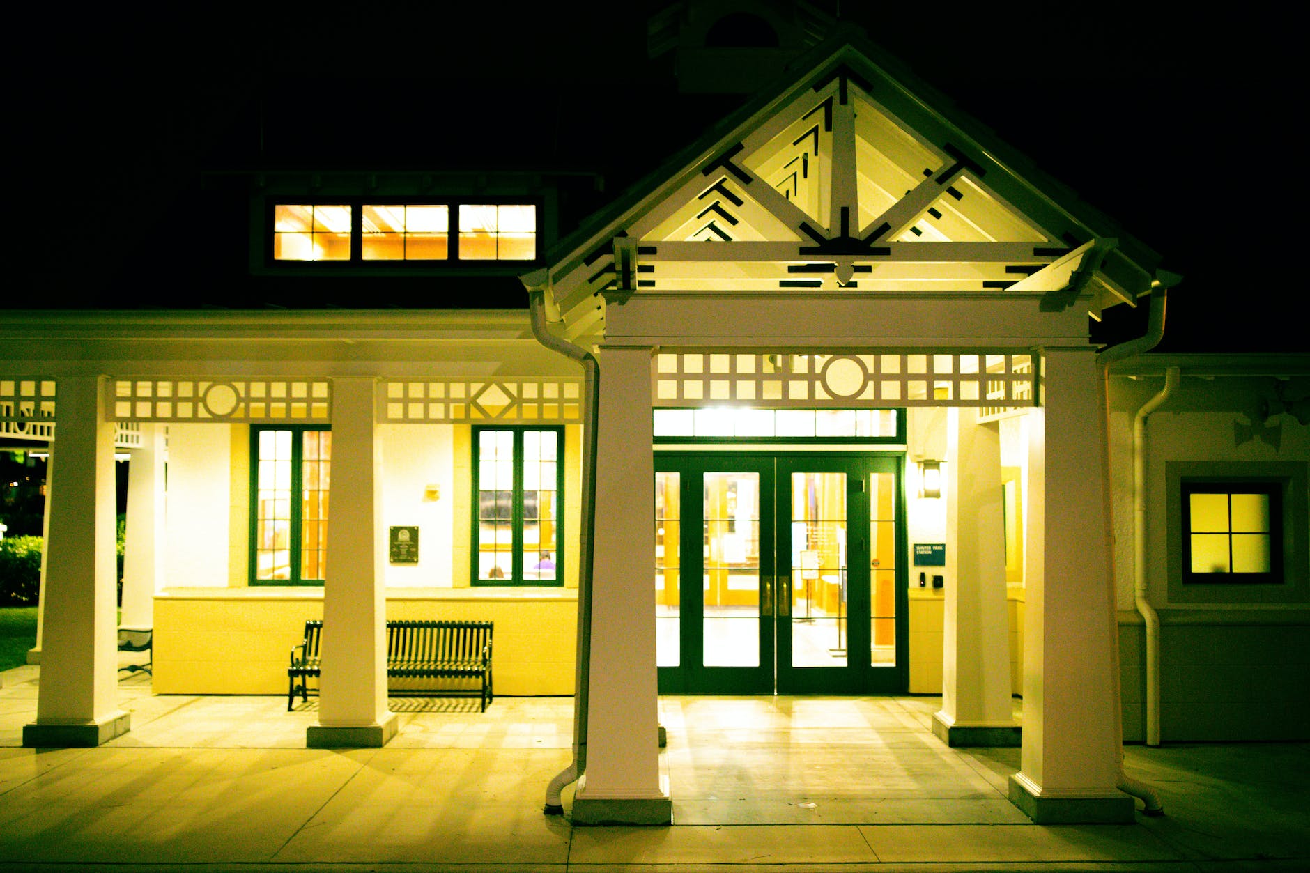 a front porch of a house